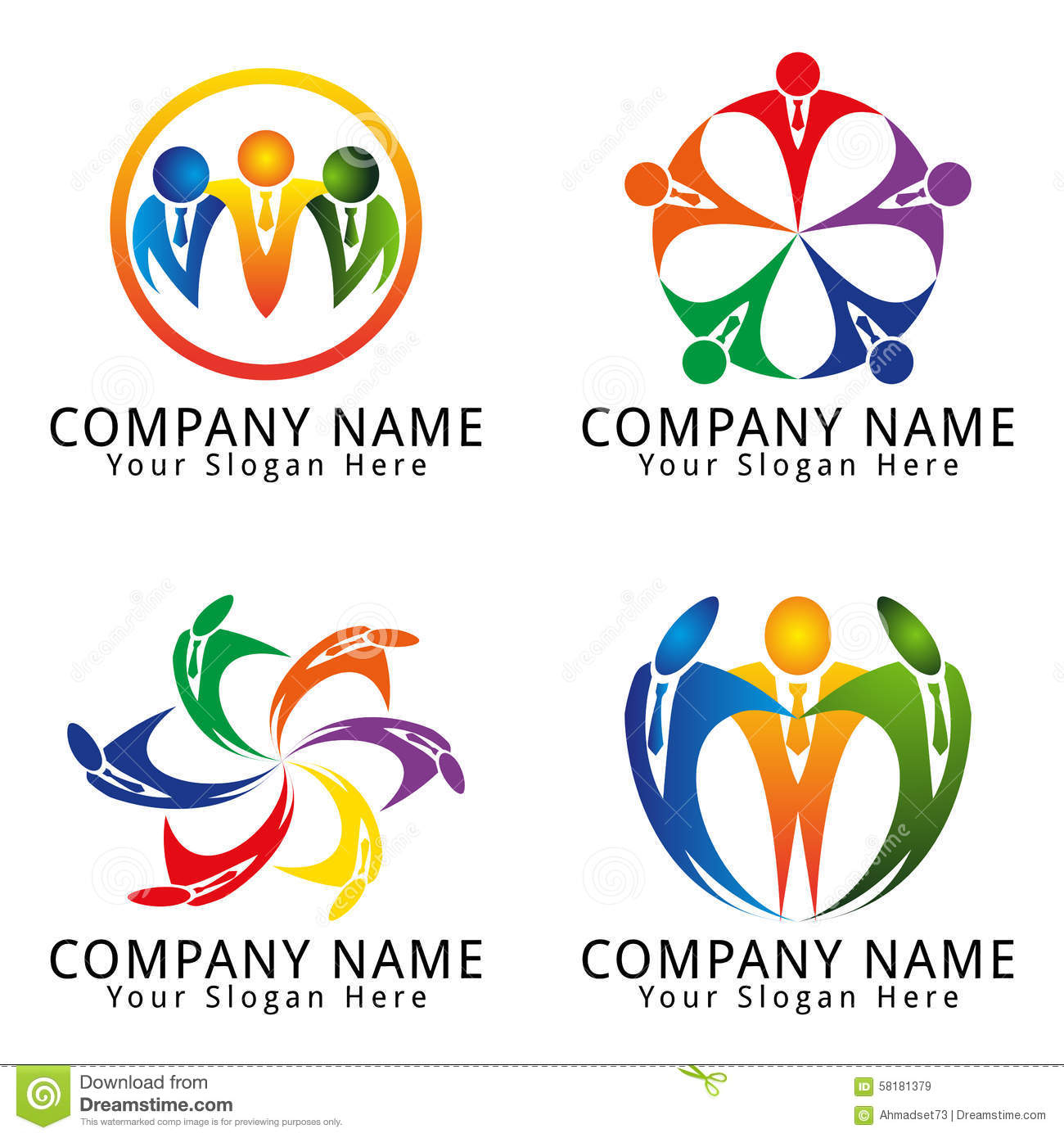 3D Businessman Logo Template photo - 1