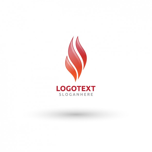 Abstract Flame Shape Logo Template photo - 1