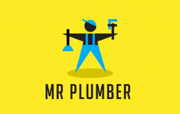 Abstract Plumbing Guy Logo Template photo - 1