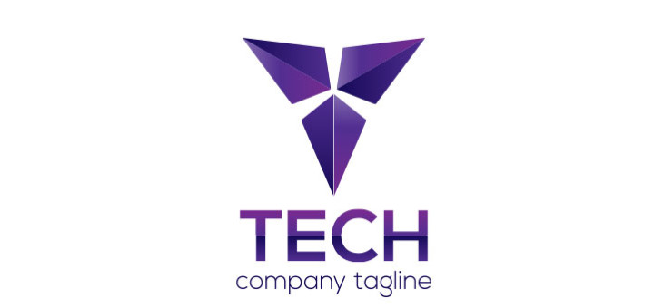 Abstract purple tones Logo Template photo - 1