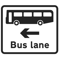 BUS LANE AHEAD ROAD SIGN Logo photo - 1