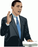 Barack Obama serment Logo photo - 1