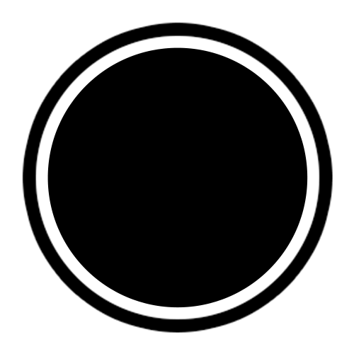 Black & White Circle Logo Template photo - 1