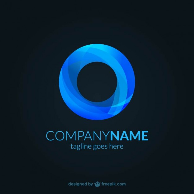 Blue Abstract Logo Template photo - 1