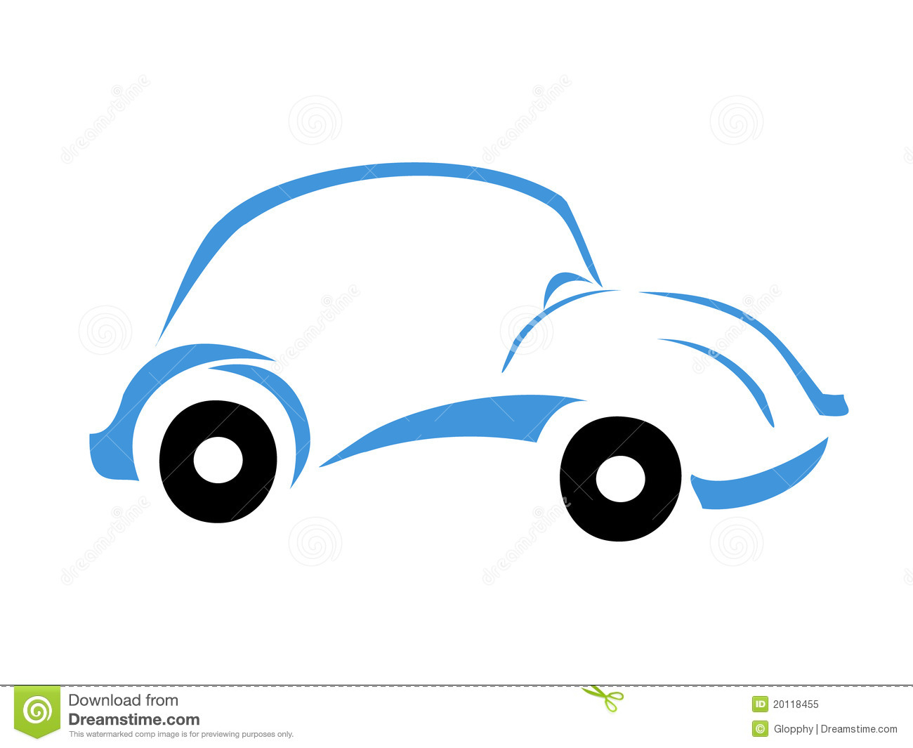 Blue Car Logo Template photo - 1
