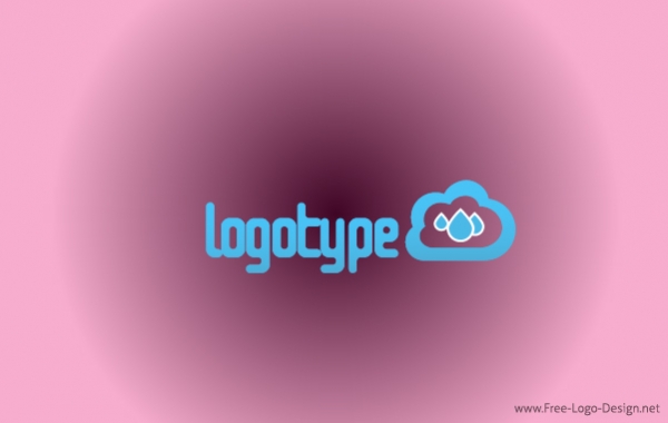 Blue Cloud Hosting Logo Template photo - 1