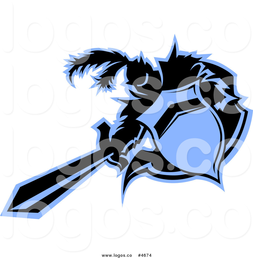 Blue Knight Logo Template photo - 1