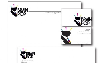 Brain Pop Graphics Logo Template photo - 1