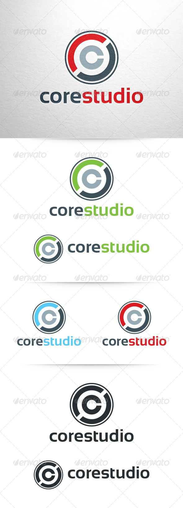 C Three Letter Logo Template photo - 1