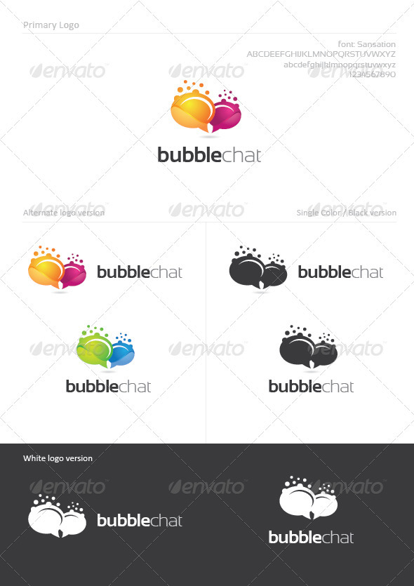 Chat Bubble Logo Template photo - 1