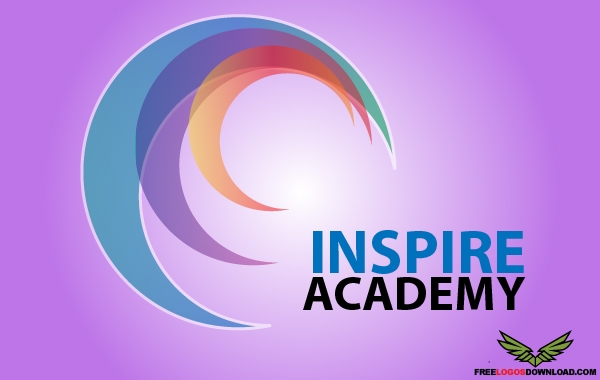 Colorful Curved Inspire Academy Logo Template photo - 1