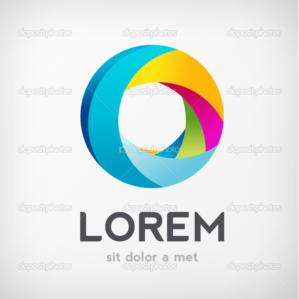 Colorful circle Logo Template photo - 1