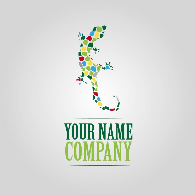 Colors gecko Logo Template photo - 1