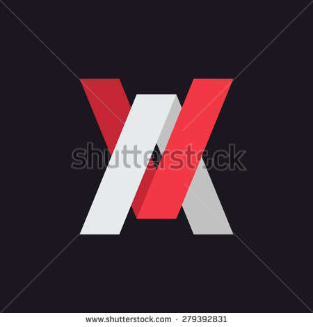 Company Black and Red V Logo Template photo - 1