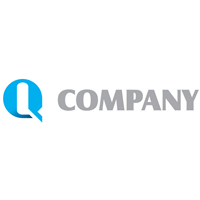 Company Blue Q Logo Template photo - 1