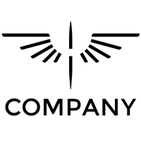 Company Eagle Skeleton Logo Template photo - 1