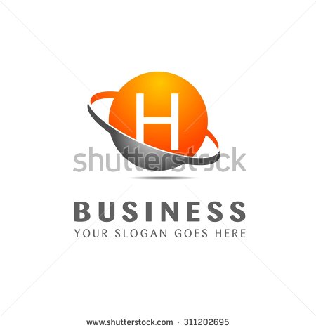 Company Globe and Swooshes Logo Template photo - 1