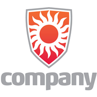 Company Sun Shield Logo Template photo - 1