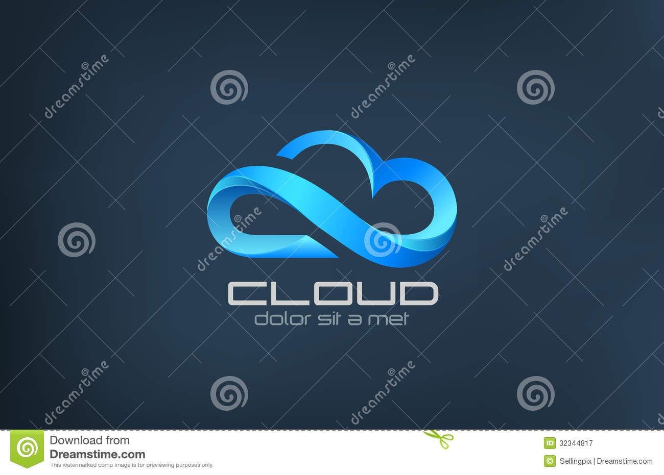 Computing Cloud Logo Template photo - 1