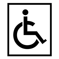 DISABLED ONLY VECTOR SIGN Logo photo - 1