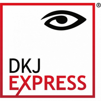 DKJ Express Suprimentos colorido Logo photo - 1