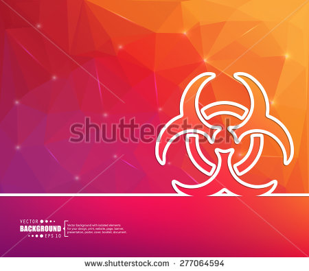 Danger Biological Hazard Logo Template photo - 1