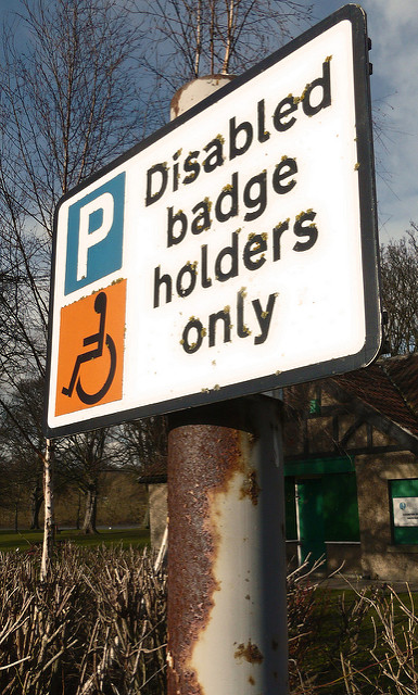 Disabled badge holders only Logo photo - 1