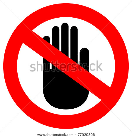Dont Touch Sign Logo photo - 1