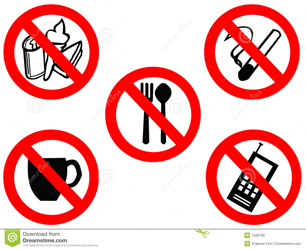 EATING PROHIBITED VECTOR SIGN Logo photo - 1