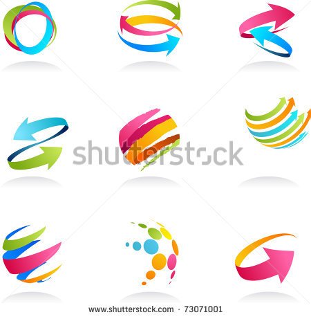 ELEMENT WITH COLORFUL ARROWS Logo Template photo - 1