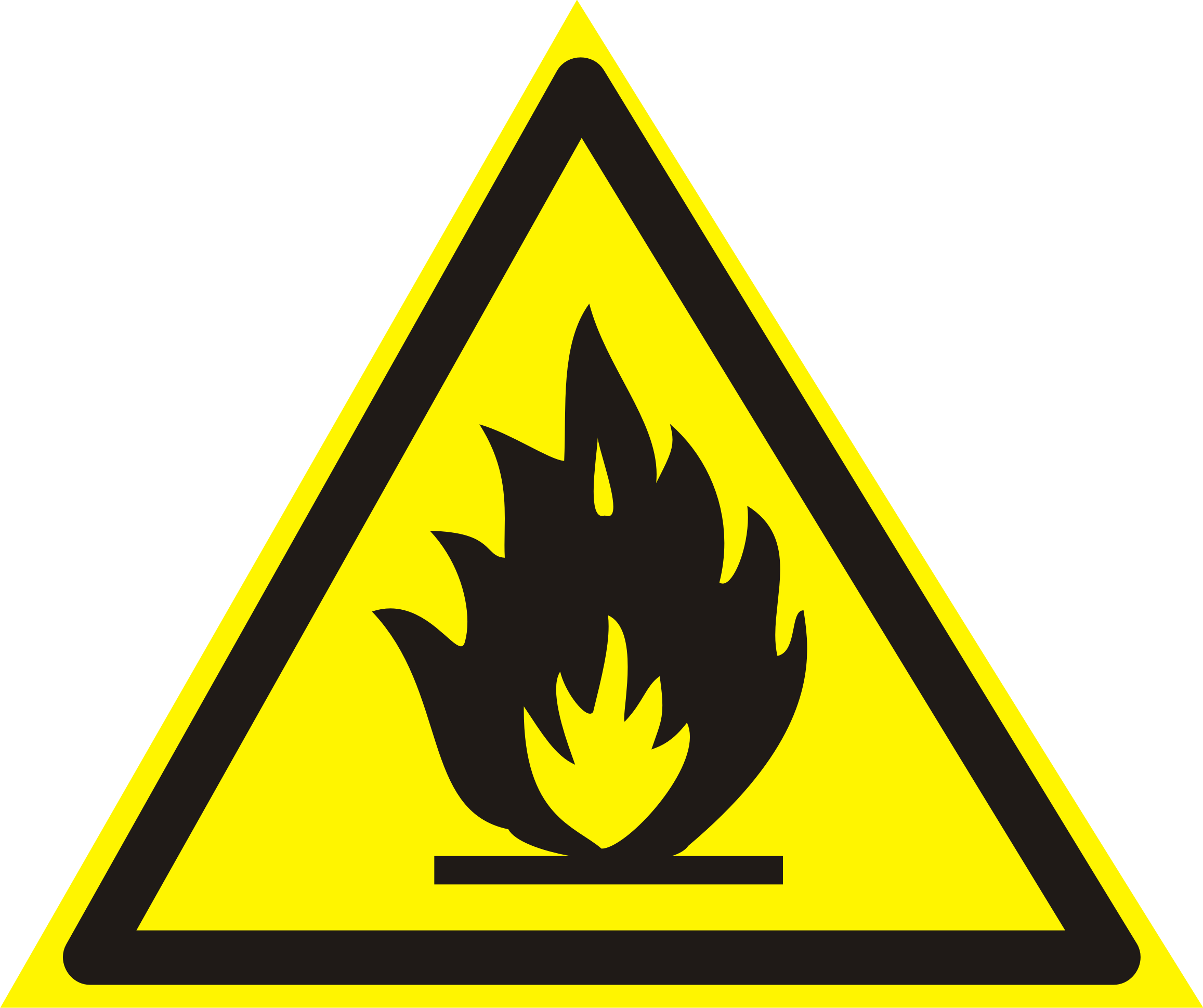 FIRE HAZARD VECTOR SIGN Logo photo - 1