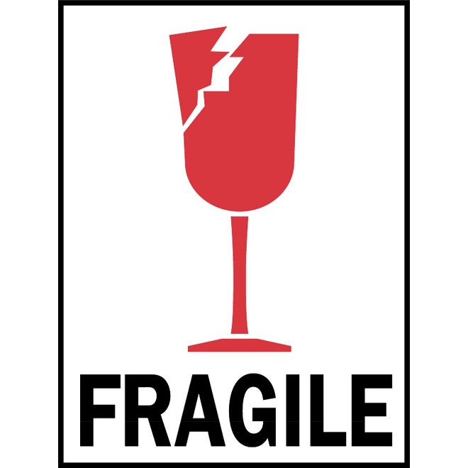 FRAGILE VECTOR SYMBOL FOR PACKAGING Logo photo - 1