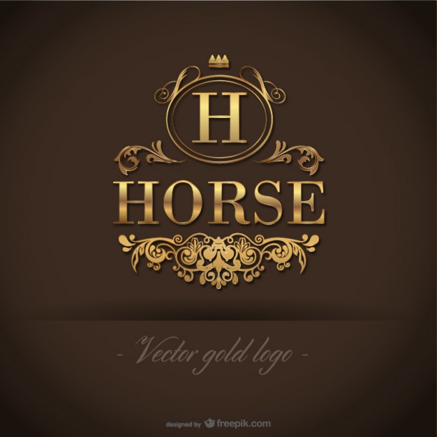 Gold Horse Logo Template photo - 1