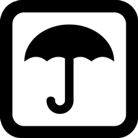 KEEP OUT OF RAIN VECTOR SIGN Logo photo - 1