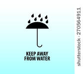 KEEP OUT OF RAIN VECTOR SYMBOL Logo photo - 1