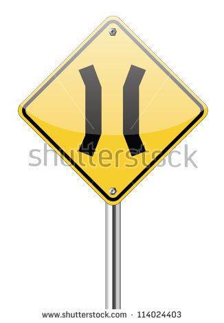 LOW SHOULDER VECTOR ROAD SIGN Logo photo - 1