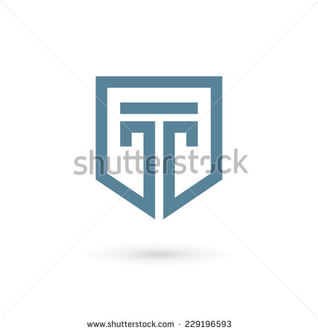 Letter T Shield Logo Template photo - 1