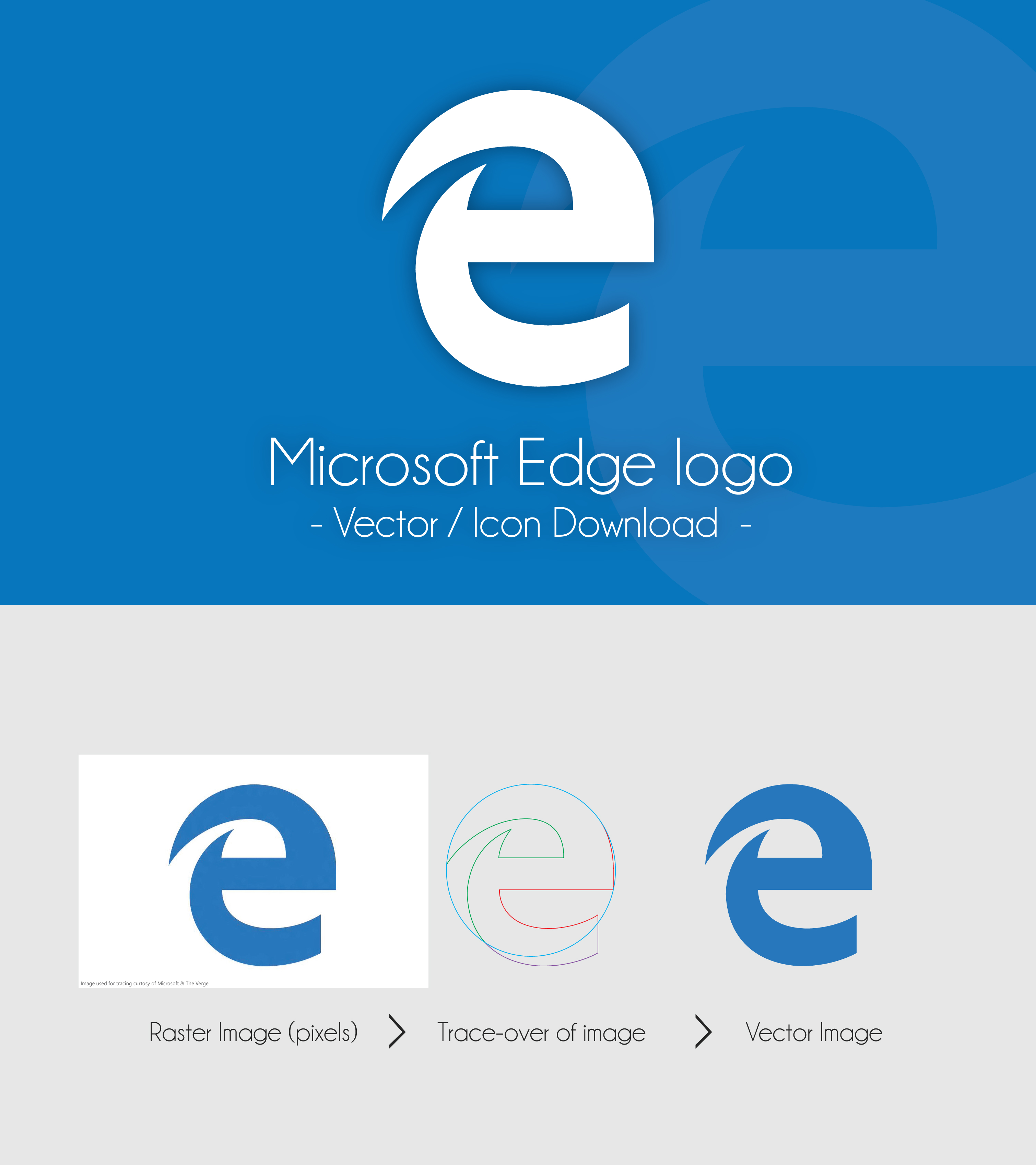 Microsoft Edge Icon Logo photo - 1