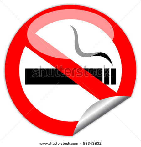 NO SMOKING AT ANY TIME VECTOR SIGN Logo photo - 1