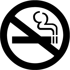 NO SMOKING BLACK AND WHITE VECTOR Logo photo - 1