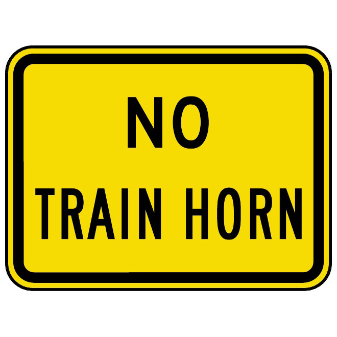 NO TRAIN HORN VECTOR SIGN Logo photo - 1
