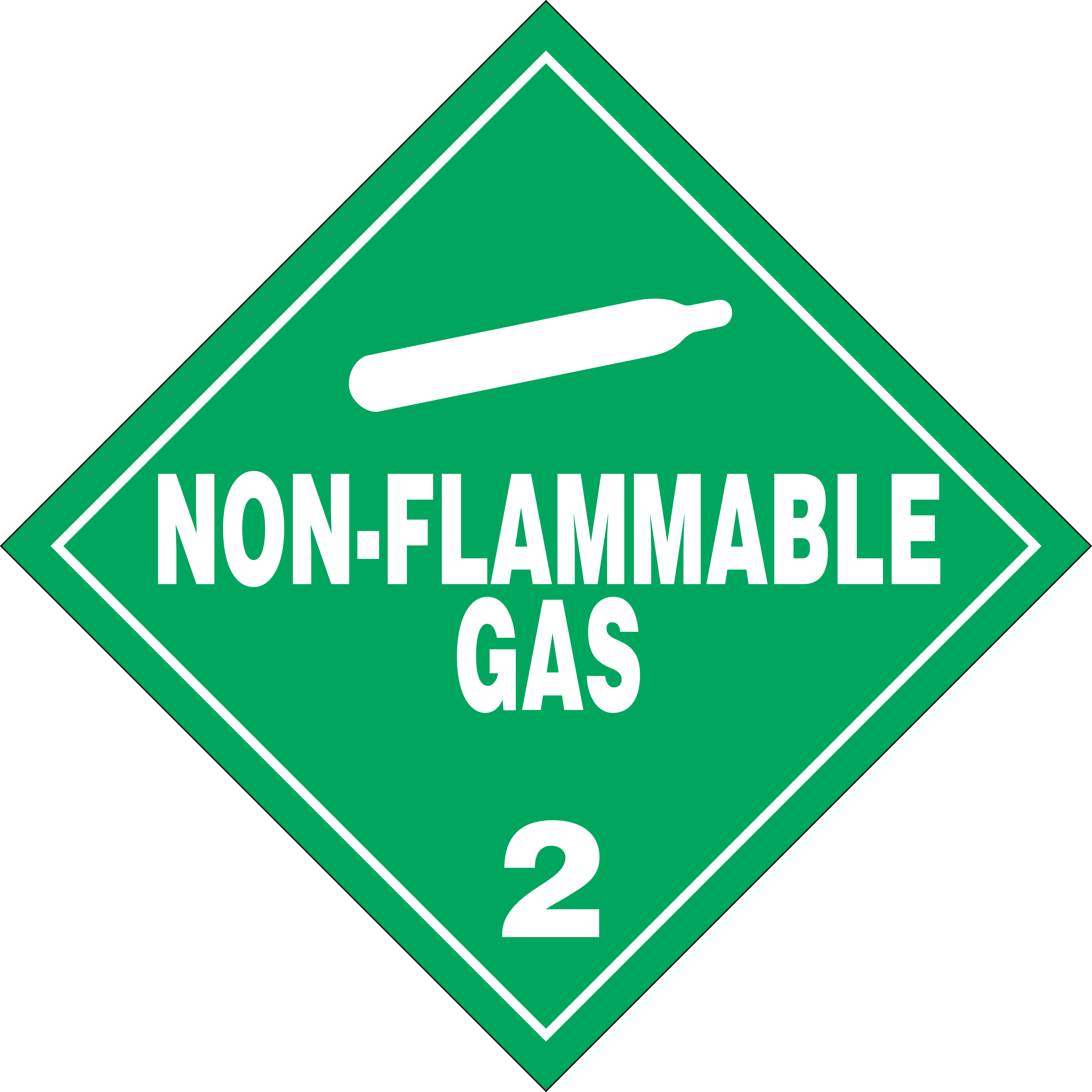NON-FLAMMABLE GAS Logo photo - 1