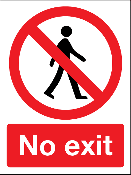 No exit Logo photo - 1