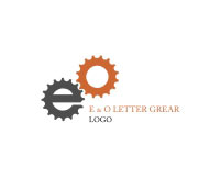 O E Letter Gear Factory Logo Template photo - 1