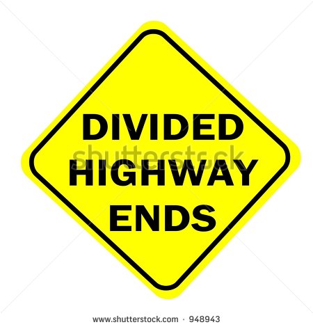 PAVEMENT ENDS ROAD VECTOR SIGN Logo photo - 1