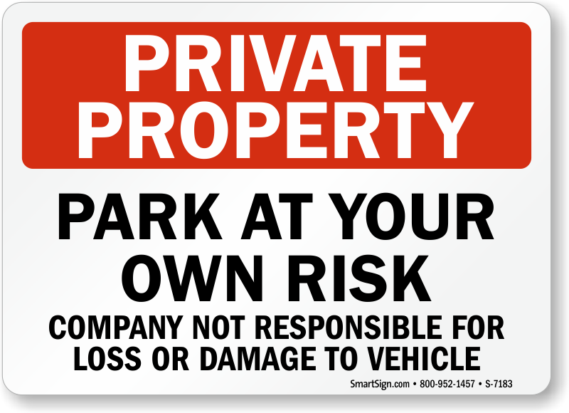 Park at your own risk Logo photo - 1