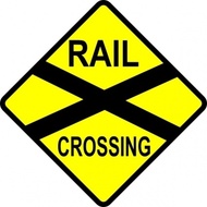RAILROAD CROSSING ADVANCE VECTOR SIGN Logo photo - 1