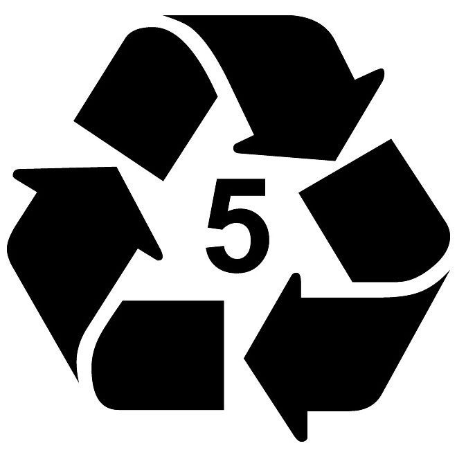 RECYCLABLE TYPE 5 VECTOR LABEL Logo photo - 1
