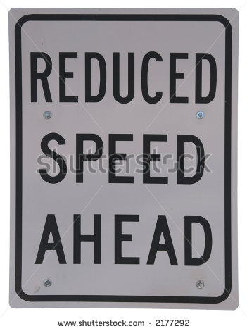 REDUCED SPEED AHEAD VECTOR SIGN Logo photo - 1