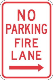 ROAD SIGN NO PARKING ON FIRE LANE Logo photo - 1